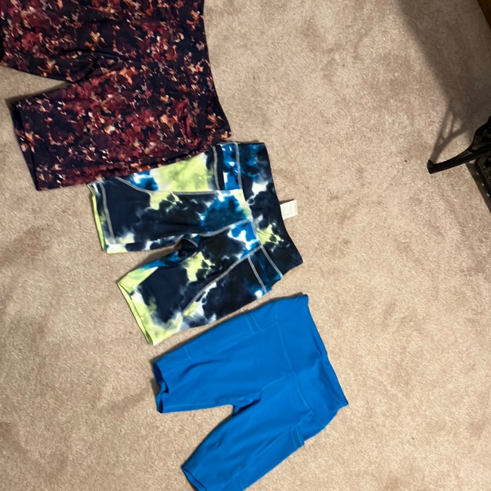 3 pair yoga shorts